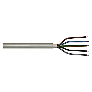 Kabel s plaštom po dužnom metru (Broj parica: 5, 4 mm², Sive boje)