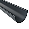 DACHRINNE-HALBRUND  RG 100,mm 2m ANTHRAZIT