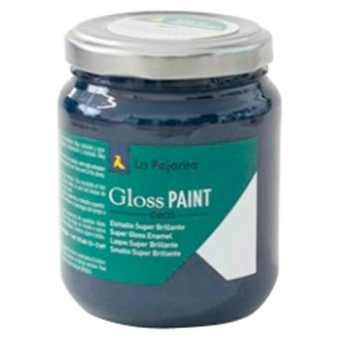 La Pajarita Pintura Gloss Paint black Jack, 175 ml (Brillante)