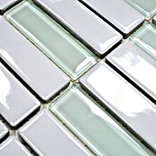 Mosaikfliese Stäbchen Mix ST 315 (29,7 x 29 cm, Weiß, Glänzend)