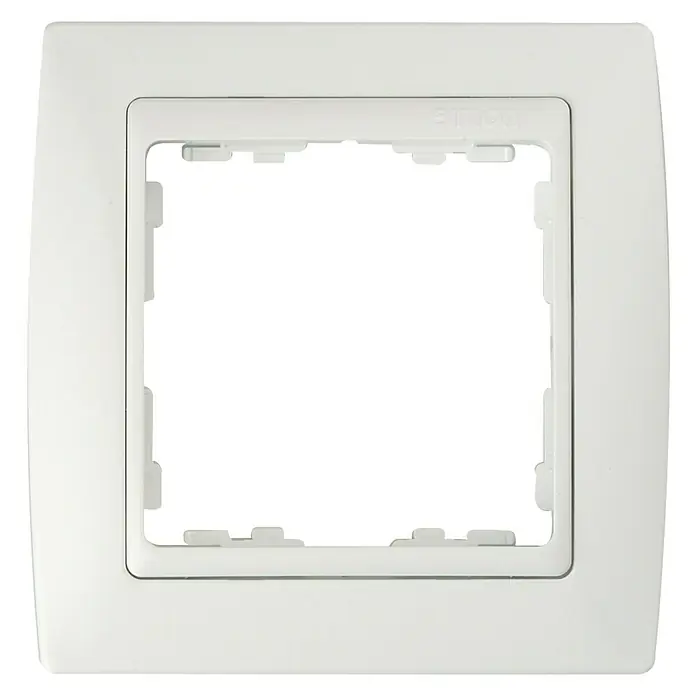 Simon 82 Marco - Blanco, Modelo de mecanismos: x 1, Plástico, Instalar - Marco blanco Simon para interruptores y enchufes, diseño elegante para montaje en pared y fácil instalación.