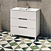 Mueble de lavabo Lanza (45 x 80 x 75 cm, Blanco)