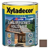 Xyladecor Langzeitschutz-Holzlasur Alpin (Nussbaum, 1 l, Seidenglänzend, Lösemittelbasiert)