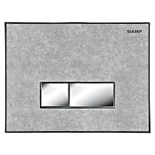Siamp Betätigungsplatte Album 90 (Beton/Chrom, 2-Mengen-Spülung)