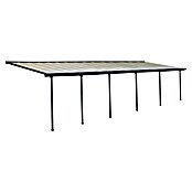 Solid Elements Marquesina adosada (Profundidad: 3 m, An x Al: 9,15 x 2,1 m, Gris antracita)