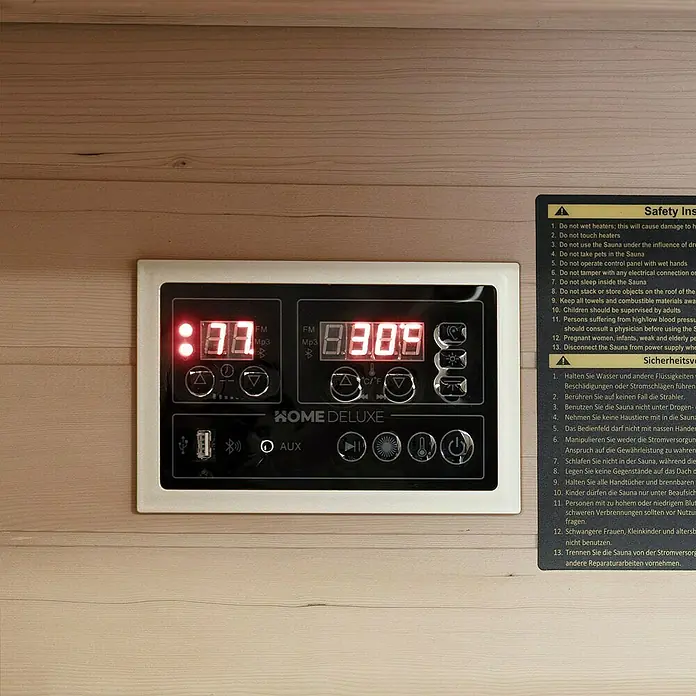 Home Deluxe Elementsauna NERO M - Sonstige, Steuerung Ofen: Integriert
