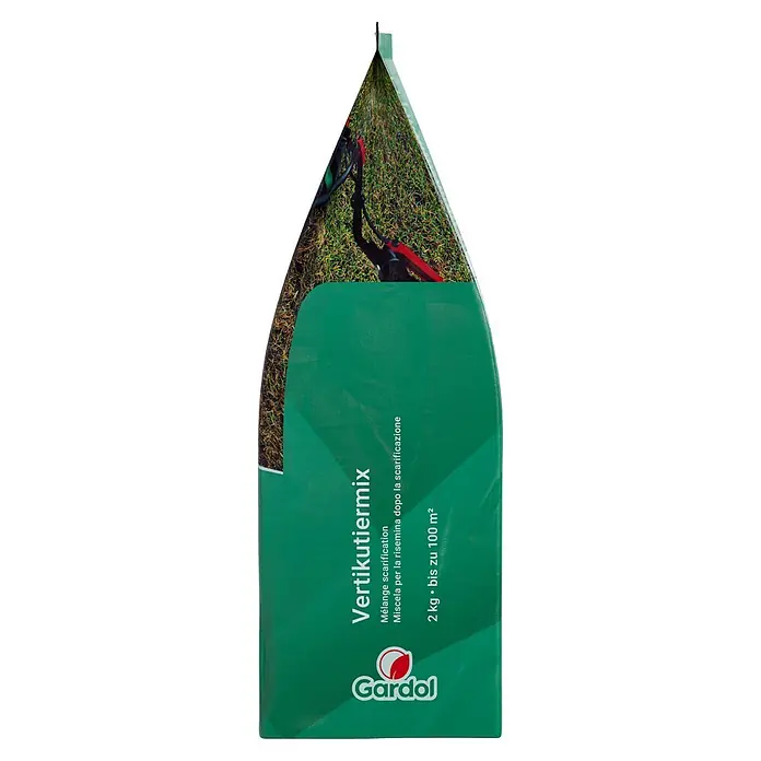 Gardol Rasensamen Vertikutiermix - 2 kg, Saatgut ausreichend für: 100 m² - Vertikutiermix von Gardol, ein Saatgut für die Rasenpflege, geeignet für bis zu 100 m². Ideal nach dem Vertikutieren für einen dichten, grünen Rasen.