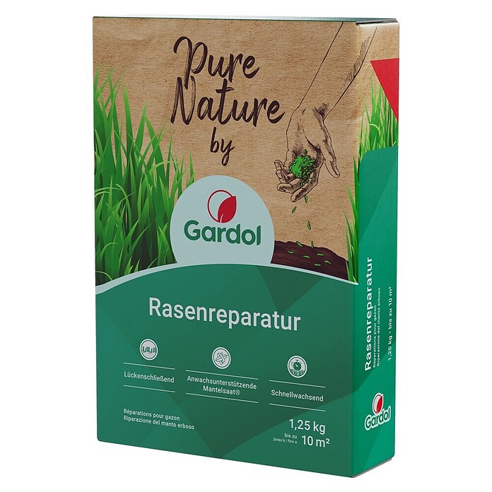 Gardol Nachsaat-Rasen Rasenreparatur (1,25 kg, Saatgut ausreichend für: 10 m²) | BAUHAUS