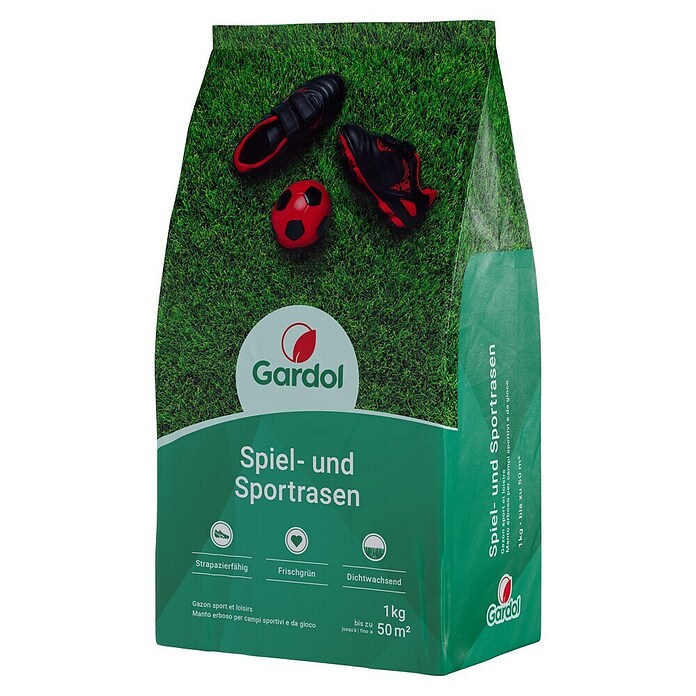 Gardol Spiel- & Sportrasensamen (1 kg, Saatgut ausreichend für: 50 m²) | BAUHAUS