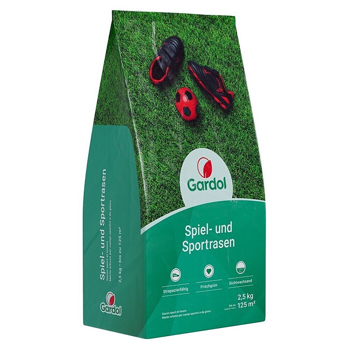 Gardol Spiel- & Sportrasensamen (2,5 kg, Saatgut ausreichend für: 125 m²) | BAUHAUS