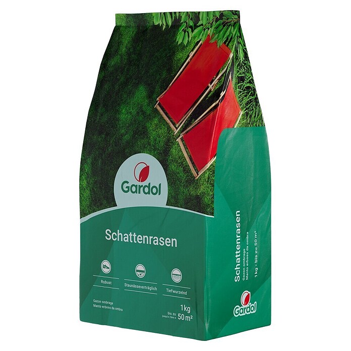 Gardol Schattenrasensamen (1 kg, Saatgut ausreichend für: 50 m²) | BAUHAUS