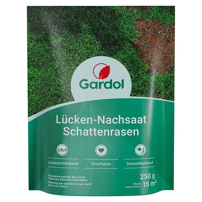 Gardol Nachsaat-Rasen Schatten (0,25 kg, Saatgut ausreichend für: 15 m²) | BAUHAUS