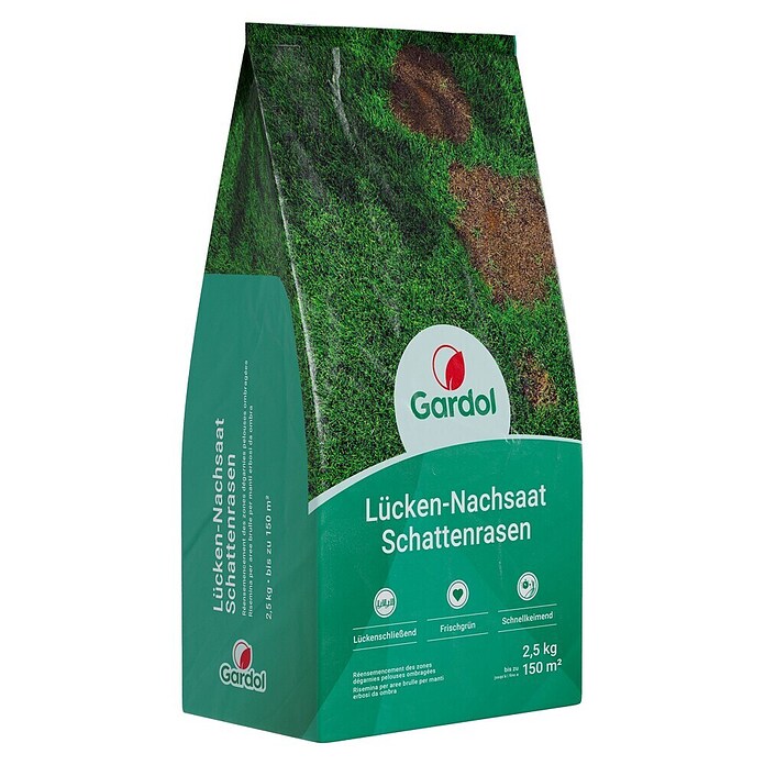 Gardol Nachsaat-Rasen Schatten (2,5 kg, Saatgut ausreichend für: 150 m²) | BAUHAUS