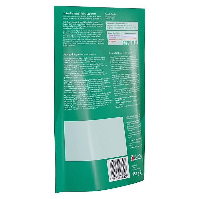 Gardol Nachsaat-Rasen Spiel- & Sprot (0,25 kg, Saatgut ausreichend für: 15 m²) | BAUHAUS