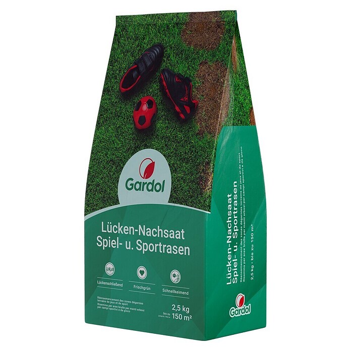 Gardol Nachsaat-Rasen Spiel- & Sprot (2,5 kg, Saatgut ausreichend für: 150 m²) | BAUHAUS