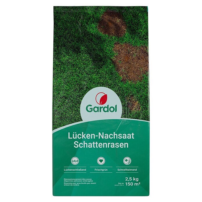 Gardol Nachsaat-Rasen Schatten (2,5 kg, Saatgut ausreichend für: 150 m²) | BAUHAUS