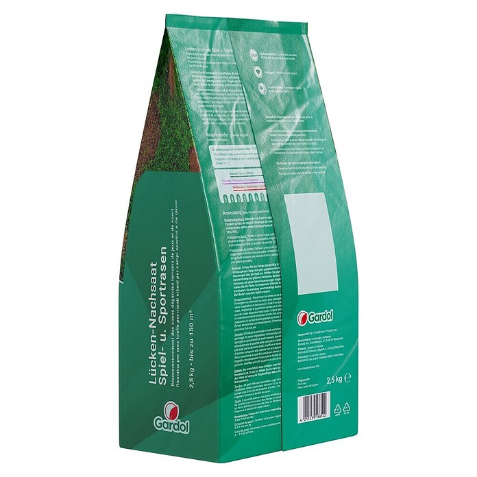 Gardol Nachsaat-Rasen Spiel- & Sprot (2,5 kg, Saatgut ausreichend für: 150 m²) | BAUHAUS