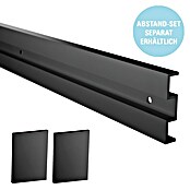 Diamond Doors Glasschiebetür-Beschlag Linea 60 Premium 2.0 (Schwarz, Art Beschlag: Geschlossen, Länge: 2 000 mm) | BAUHAUS