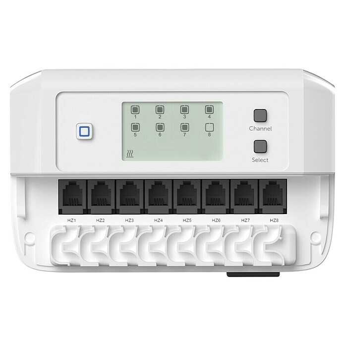 Homematic IP Regulador para suelos radiantes HmIP-FALMOT-C8 (135 x 52 x 85 mm) | BAUHAUS