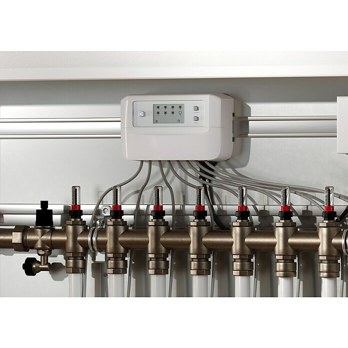 Homematic IP Regulador para suelos radiantes HmIP-FALMOT-C8 (135 x 52 x 85 mm) | BAUHAUS