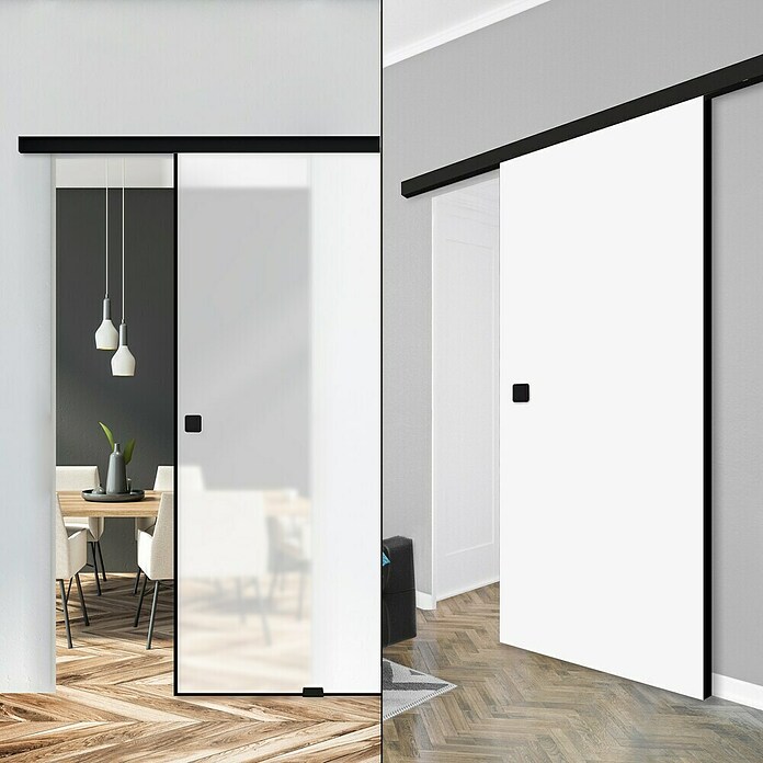 Diamond Doors Schiebetürbeschlag Linea 40 Premium Glas/Holz (Aluminium, Art Beschlag: Geschlossen, 1 900 mm) | BAUHAUS
