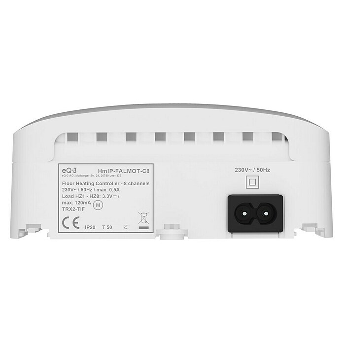 Homematic IP Regulador para suelos radiantes HmIP-FALMOT-C8 (135 x 52 x 85 mm) | BAUHAUS
