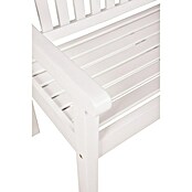 Garden Pleasure Gartenbank Austin (B x T x H: 160 x 64 x 103 cm, Eukalyptus, Weiß) | BAUHAUS