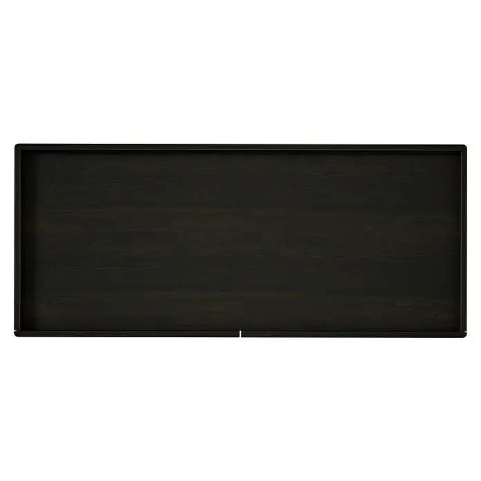 VitrA Equal Unterschrank - B x T x H: 102 x 42 x 44,5 cm, Ulme - Schwarze Holztafel mit schmalem Metallrahmen. Eine elegante Präsentation für Notizen oder als dekoratives Element mit edlem Look.