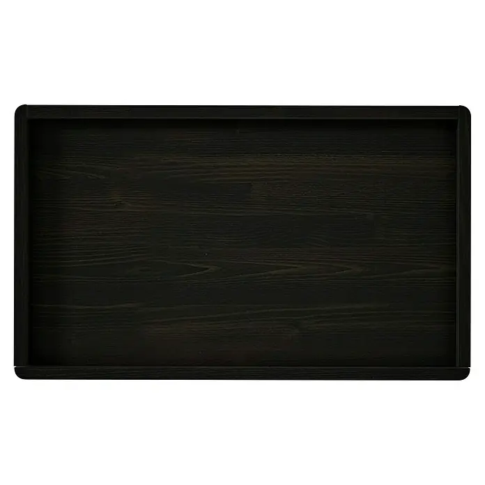 VitrA Equal Bad-Midischrank - B x T x H: 45 x 27 x 85 cm, Ulme, DIN Anschlag: Rechts - Dunkelbraune Holzstruktur mit Rahmen, ideal für Präsentationen oder als dekorativer Hintergrund. Robuste und vielseitige Oberfläche.