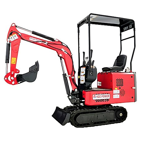 HZC Power Minibagger EBKB810K (2,2 kW, Benzin, Auslegerschwenkbereich: -60 ° - 60 °)