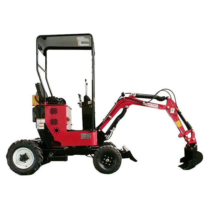 HZC Power Minibagger BVR600K (7,35 kW, Benzin, Auslegerschwenkbereich: -30 ° - 30 °) | BAUHAUS