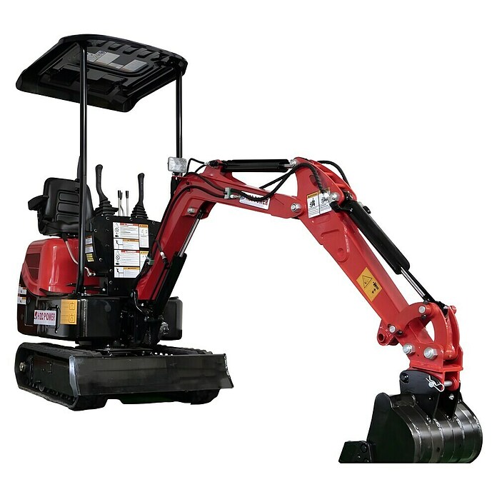 HZC Power Minibagger BKB941 (15 PS, Benzin, Auslegerschwenkbereich: -60 ° - 60 °) | BAUHAUS