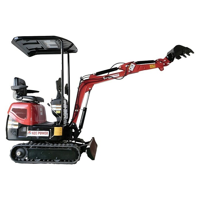 HZC Power Minibagger BKB941 (15 PS, Benzin, Auslegerschwenkbereich: -60 ° - 60 °) | BAUHAUS