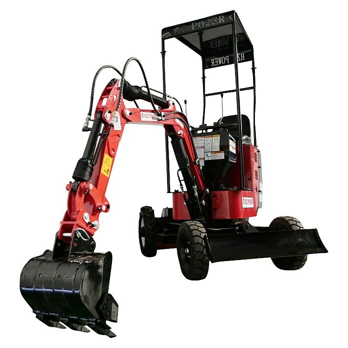 HZC Power Minibagger BVR600K (7,35 kW, Benzin, Auslegerschwenkbereich: -30 ° - 30 °) | BAUHAUS