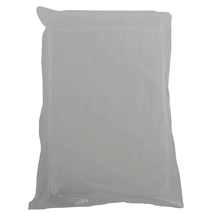 Talamex Gewebeplane - L x B: 6 x 8 m, 100 g/m², Kunststoff - Ein weißes, in Plastik verpacktes Produkt, möglicherweise Textilien oder Papierwaren, das auf einer ebenen Fläche liegt.