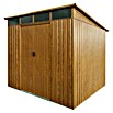 Pergart Gerätehaus Lübeck 88 (Außenmaß inkl. Dachüberstand (B x T): 236 x 238 cm, Braun) | BAUHAUS