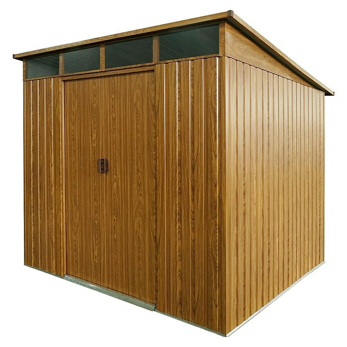 Pergart Gerätehaus Lübeck 88 (Außenmaß inkl. Dachüberstand (B x T): 236 x 238 cm, Braun) | BAUHAUS