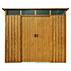 Pergart Gerätehaus Lübeck 88 (Außenmaß inkl. Dachüberstand (B x T): 236 x 238 cm, Braun) | BAUHAUS