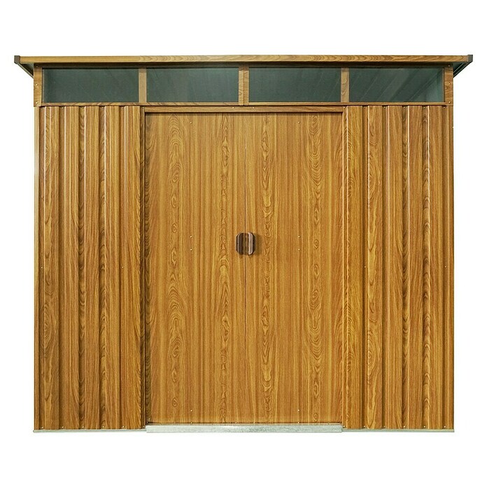 Pergart Gerätehaus Lübeck 88 (Außenmaß inkl. Dachüberstand (B x T): 236 x 238 cm, Braun) | BAUHAUS