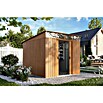 Pergart Gerätehaus Lübeck 88 (Außenmaß inkl. Dachüberstand (B x T): 236 x 238 cm, Braun) | BAUHAUS