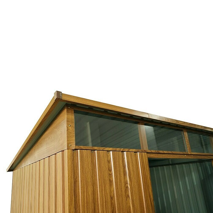 Pergart Gerätehaus Lübeck 88 (Außenmaß inkl. Dachüberstand (B x T): 236 x 238 cm, Braun) | BAUHAUS