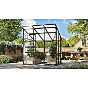 Vitavia Gewächshaus Fokus Glas (Material Seitenwand: Glas, Außenmaß inkl. Dachüberstand (B x T): 2 294 x 1 958 cm, Schwarz) | BAUHAUS