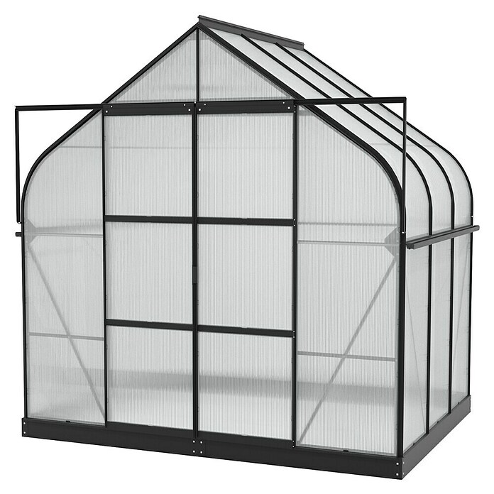 Vitavia Gewächshaus Kosmos 5000 (Material Seitenwand: Kunststoff, Schwarz, 195 x 263,5 x 254,5 cm) | BAUHAUS