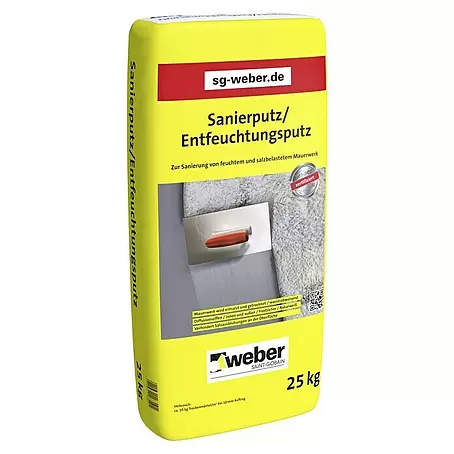 SG Weber  Sanierputz Entfeuchtungsputz