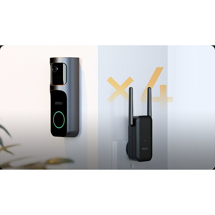 Imou Deurbel met camera 2S Kit (Zilver / Zwart, 3 megapixel, 50,3 x 55 x 150 mm) | BAUHAUS