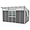 Vitavia Gerätehaus Kosmos 11500 (Außenmaß inkl. Dachüberstand (B x T): 392,8 x 295 cm, Aluminium, Alu/Anthrazit) | BAUHAUS