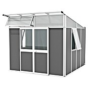 Vitavia Gerätehaus Kosmos 7800 (Außenmaß inkl. Dachüberstand (B x T): 267 x 295 cm, Aluminium, Weiß/Anthrazit) | BAUHAUS