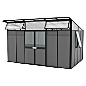 Vitavia Gerätehaus Kosmos 11500 (Außenmaß inkl. Dachüberstand (B x T): 392,8 x 295 cm, Aluminium, Schwarz/Anthrazit) | BAUHAUS