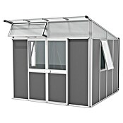 Vitavia Gerätehaus Kosmos 7800 (Außenmaß inkl. Dachüberstand (B x T): 267 x 295 cm, Aluminium, Alu/Anthrazit) | BAUHAUS