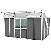 Vitavia Gerätehaus Kosmos 11500 (Außenmaß inkl. Dachüberstand (B x T): 392,8 x 295 cm, Aluminium, Weiß/Anthrazit) | BAUHAUS